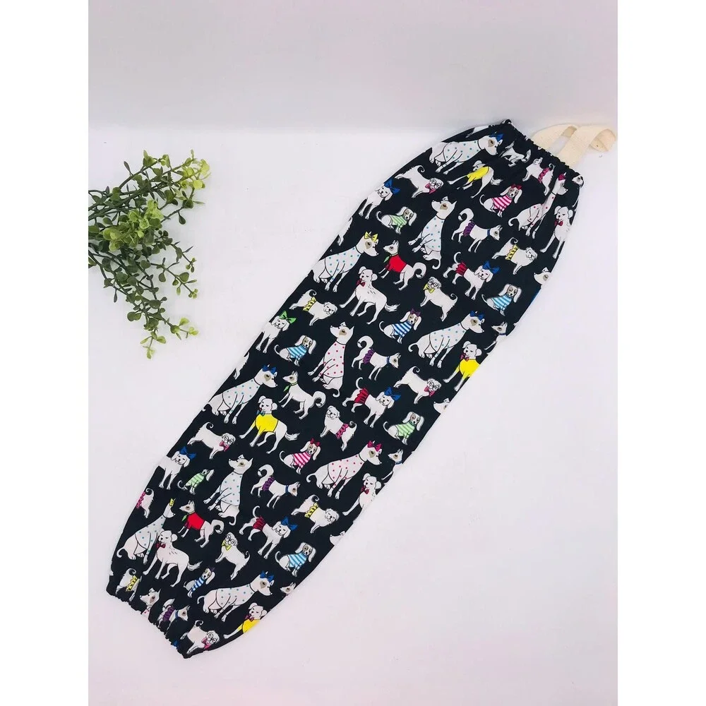 Grocery Bag Holder: Plastic Bag Organizer, Adorable Dogs Puppy Love 21 Inches